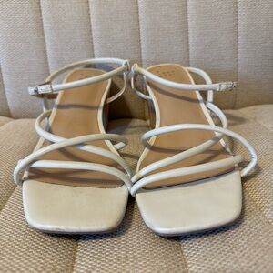 a new day Cream Strappy Sandals